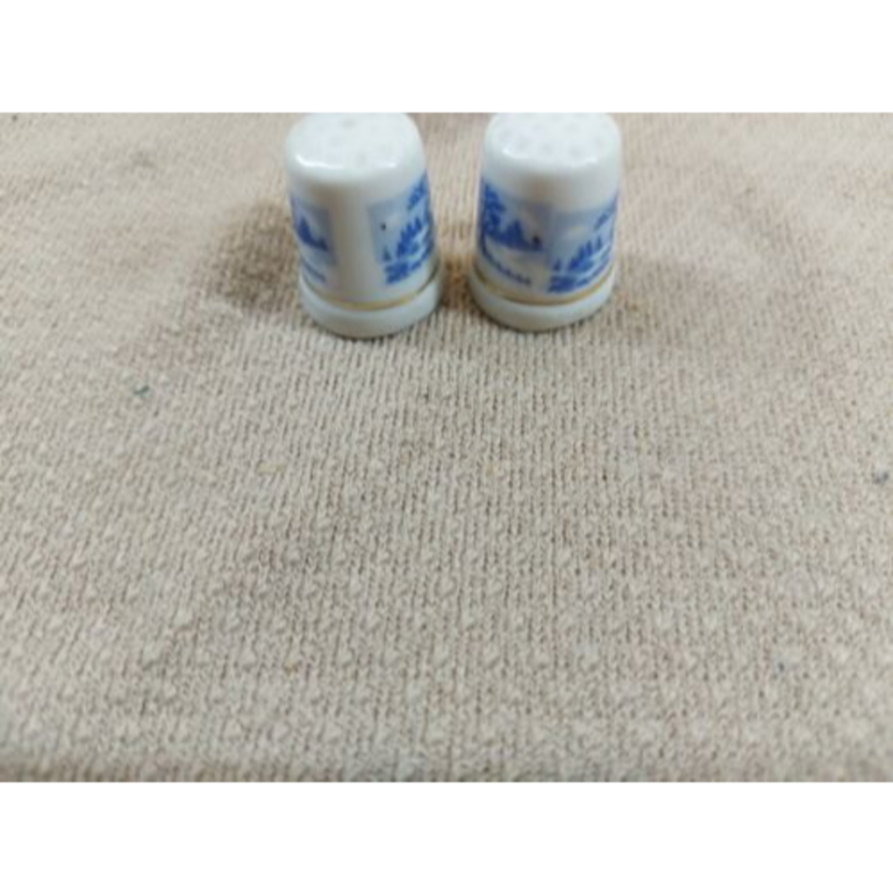 Vintage Thimble Winter Picture